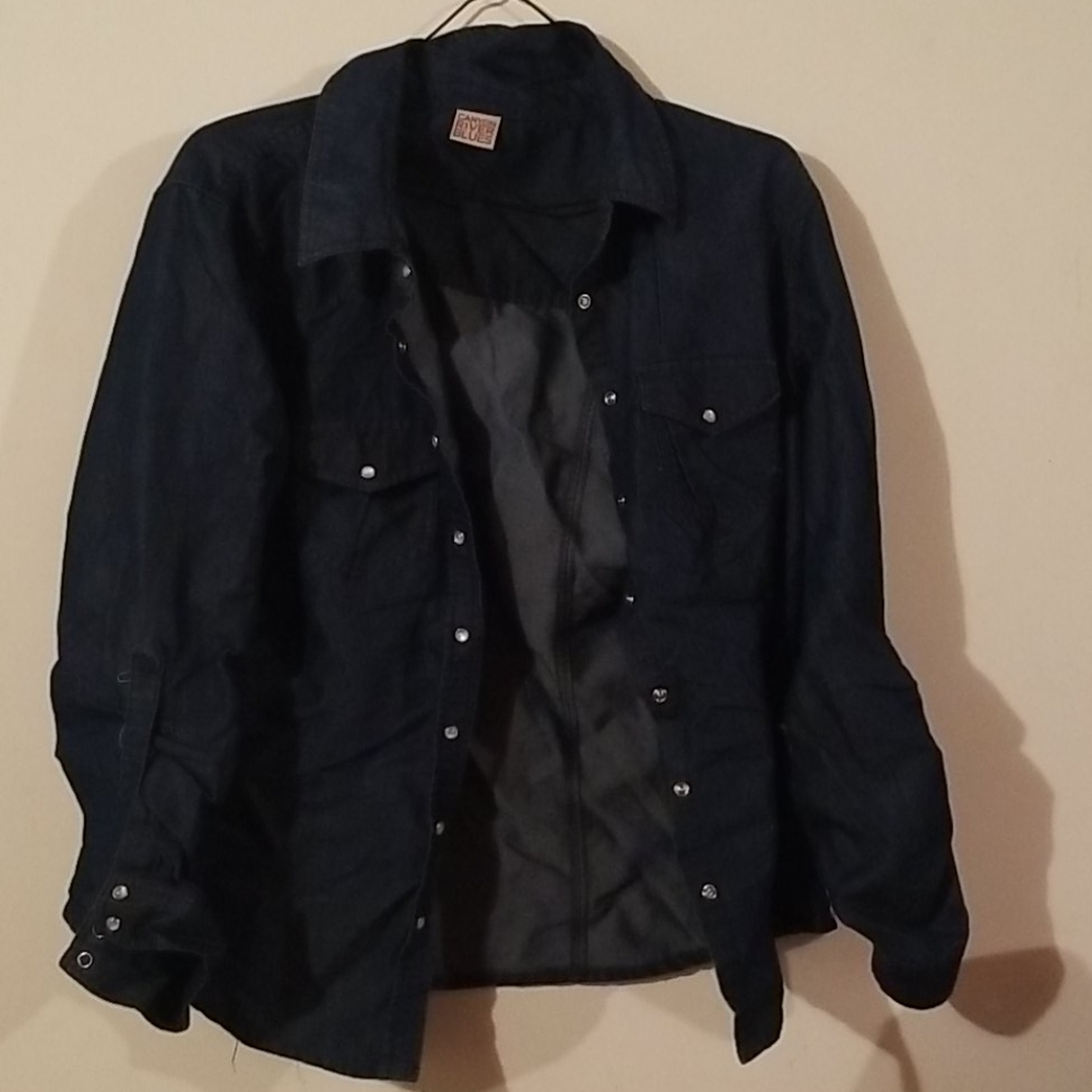 Girls denim button up